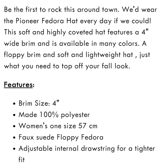 New San Diego Hat Co. FAUX Black Suede Fedora Lightweight Floppy Adjustable Hat - Picture 7 of 10